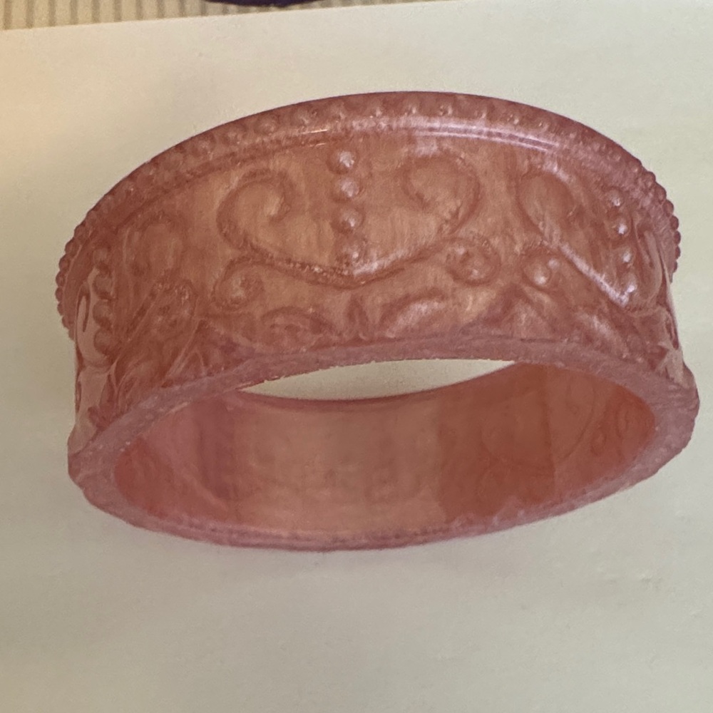 Chic Pink Textured Bracelet